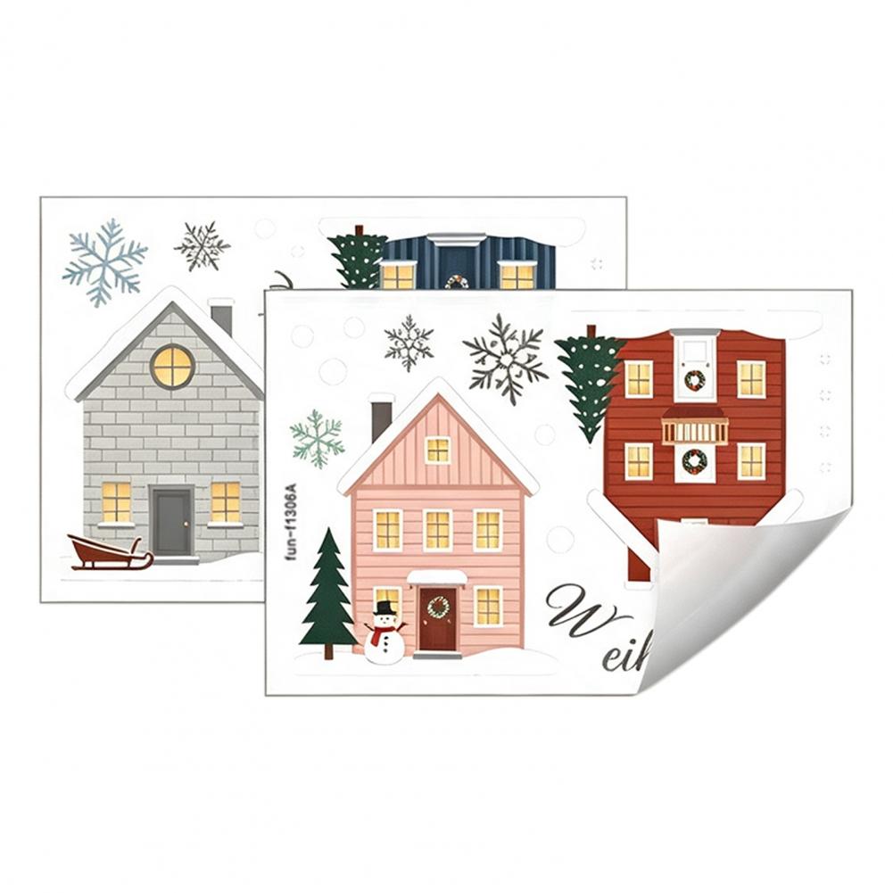 สติกเกอร์ลายเกล็ดหิมะ PVC 2 ชิ - Snowflake Window Decal บทวิจารณ์และราคา