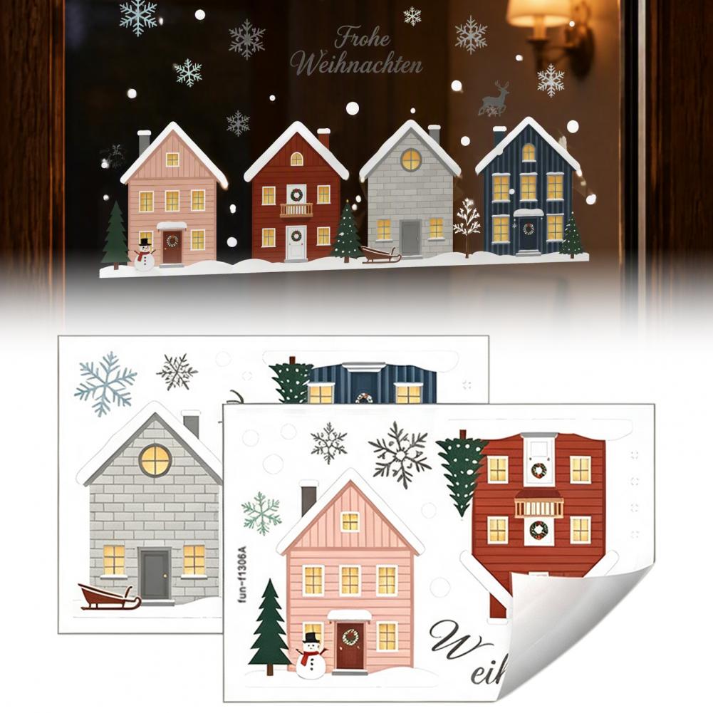 สติกเกอร์ลายเกล็ดหิมะ PVC 2 ชิ - Snowflake Window Decal บทวิจารณ์และราคา