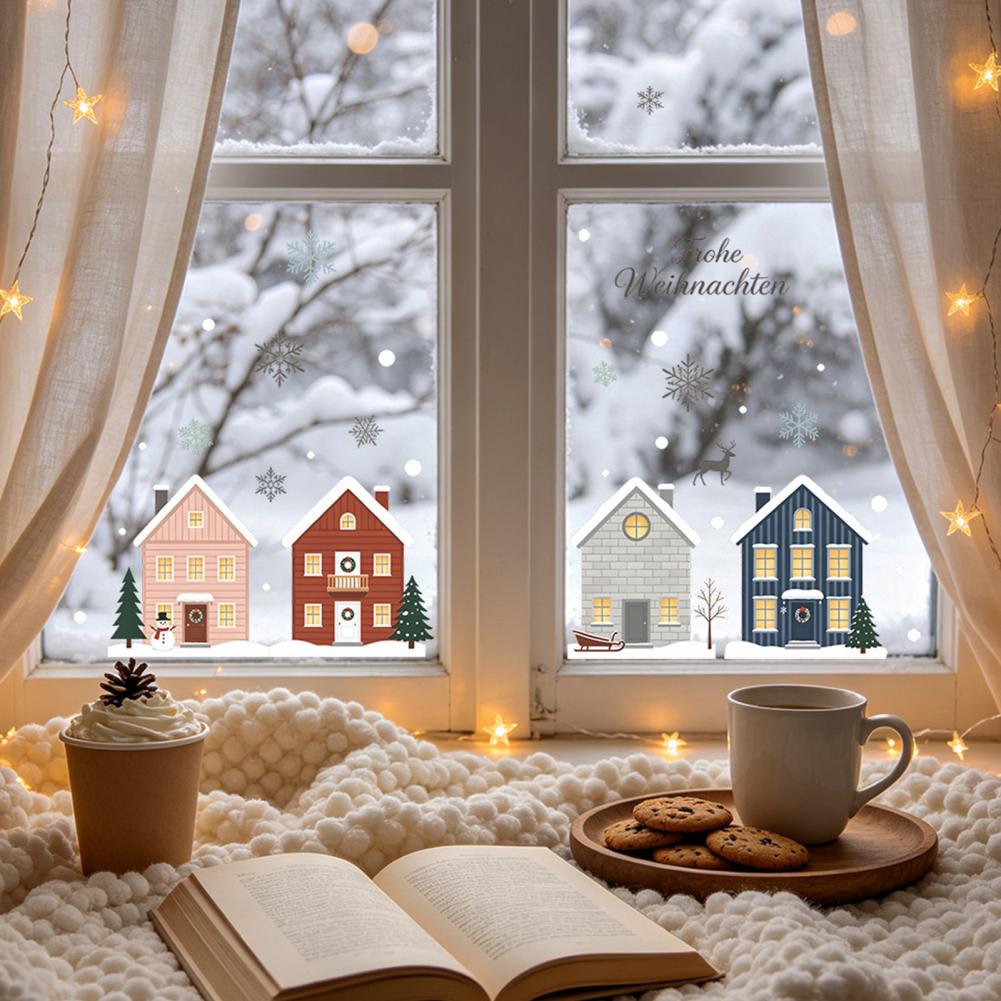 สติกเกอร์ลายเกล็ดหิมะ PVC 2 ชิ - Snowflake Window Decal บทวิจารณ์และราคา