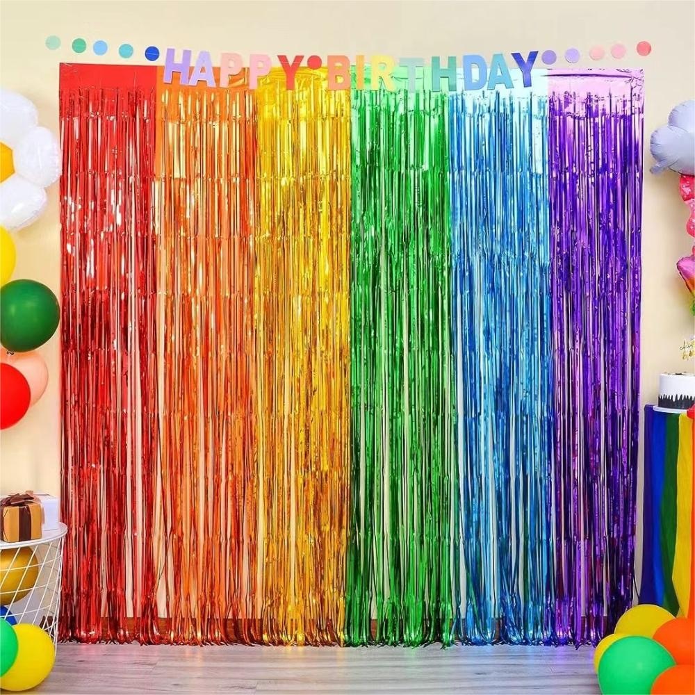 ฉากหลังปาร์ตี้ ผ้าม่านประดับพู - Tinsel Garland Decoration บทวิจารณ์และราคา