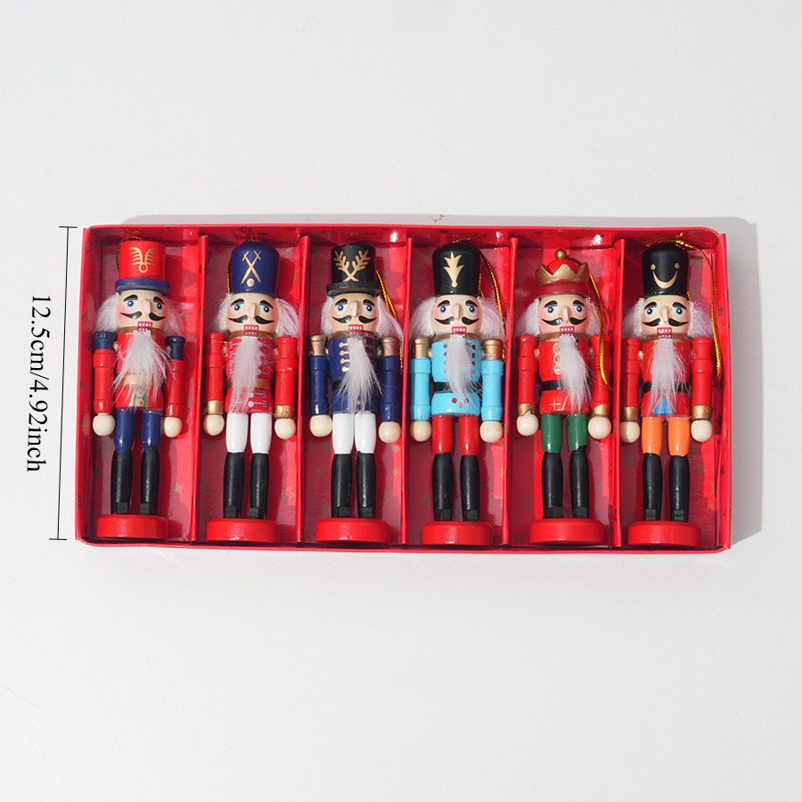 ชุด 6 ชิ้น ตุ๊กตาทหารไม้คริสต์ - Nutcracker Figurine บทวิจารณ์และราคา