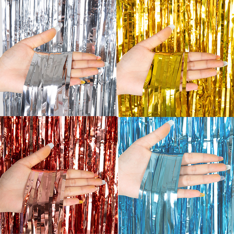 ม่านฉากหลังราคาประหยัดแบบเมทัล - Tinsel Garland Decoration บทวิจารณ์และราคา