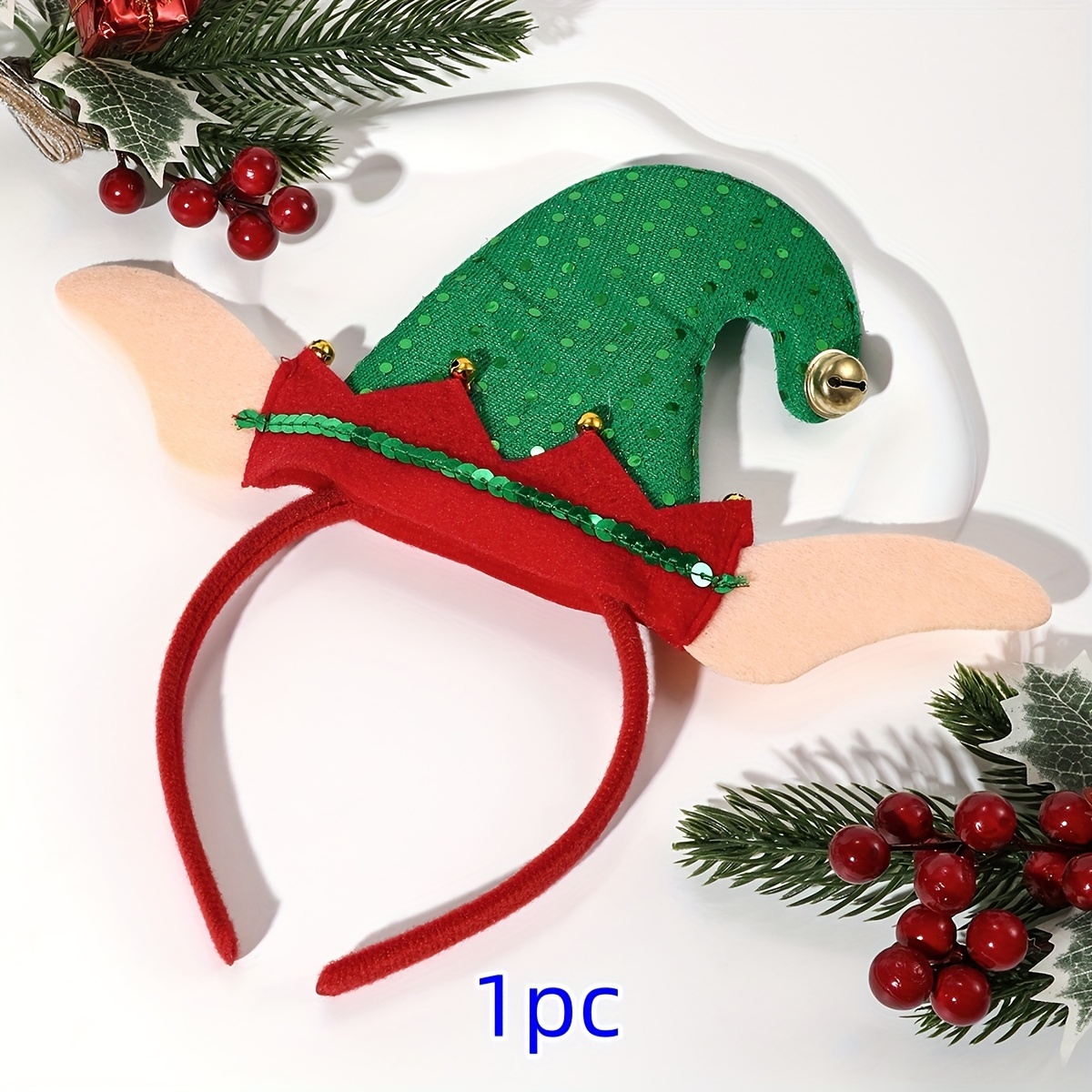 ที่คาดผมหมวกคริสต์มาส 1 ชิ้น อ - Elf Costume Christmas บทวิจารณ์และราคา