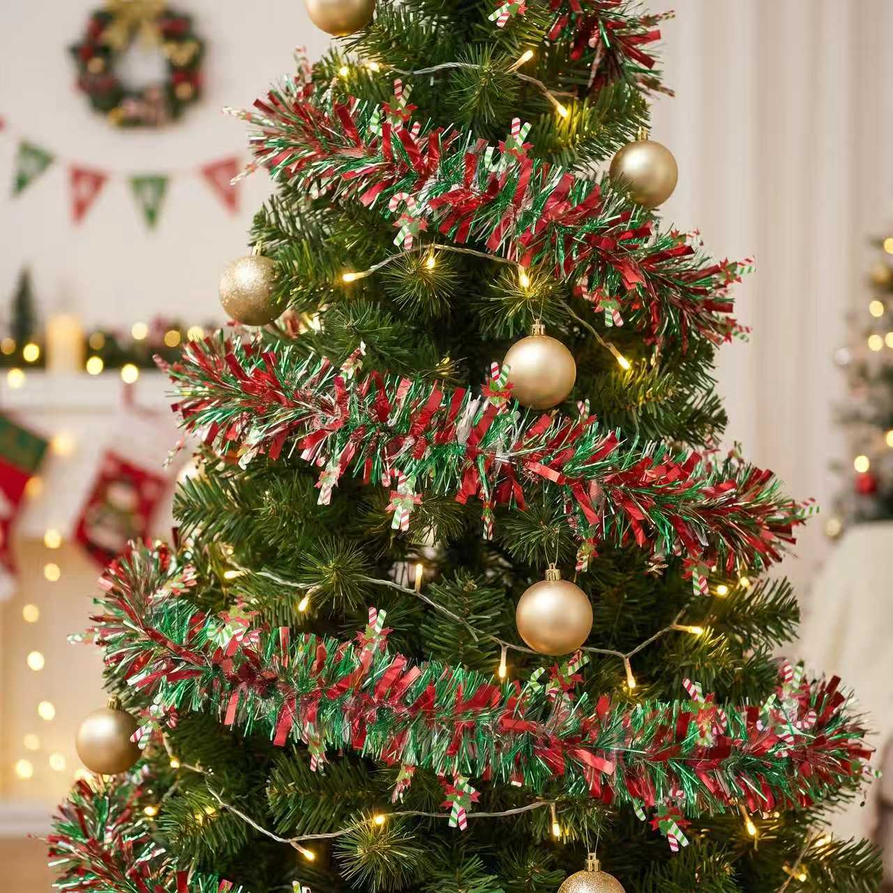 พวงมาลัยประดับตกแต่งคริสต์มาส  - Tinsel Garland Decoration บทวิจารณ์และราคา